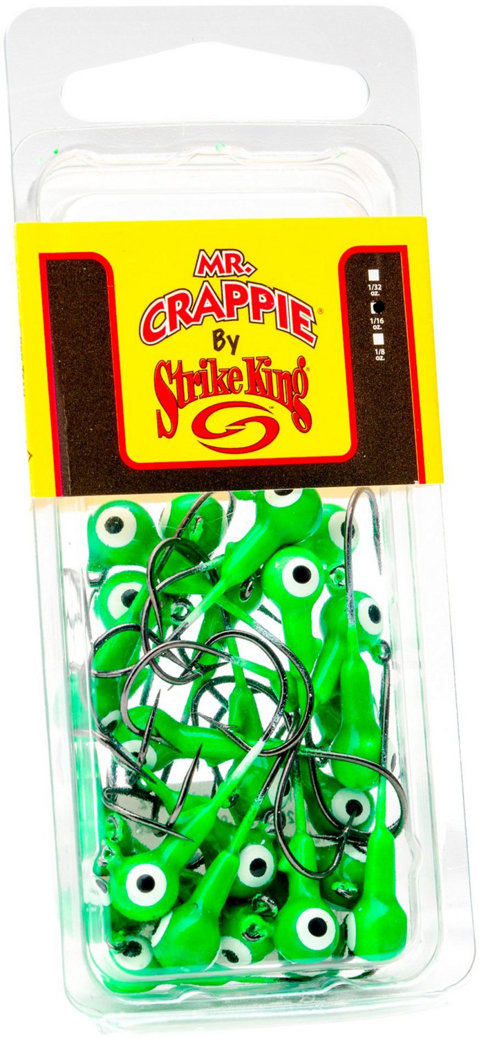 Strike King Mr. Crappie 1/8 oz Jigheads 25-Pack