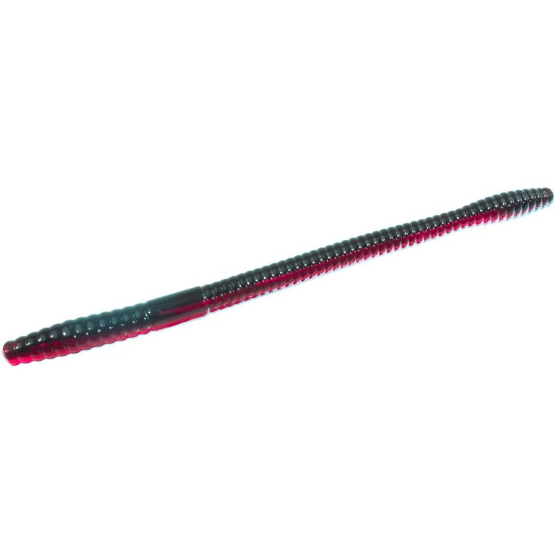 Zoom Magnum 7" Trick Worms 8-Pack Red Shad - Frsh Wtr Soft Plastic at Academy Sports