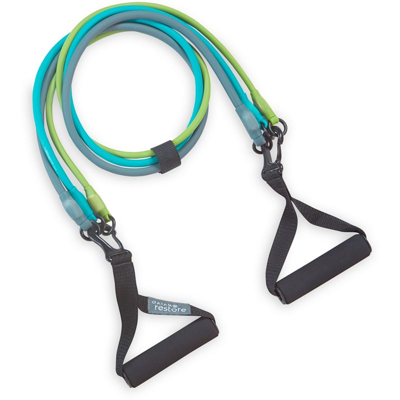 Gaiam Restore 3-in-1 Resistance Band Kit - Exercise Accessories at Academy Sports