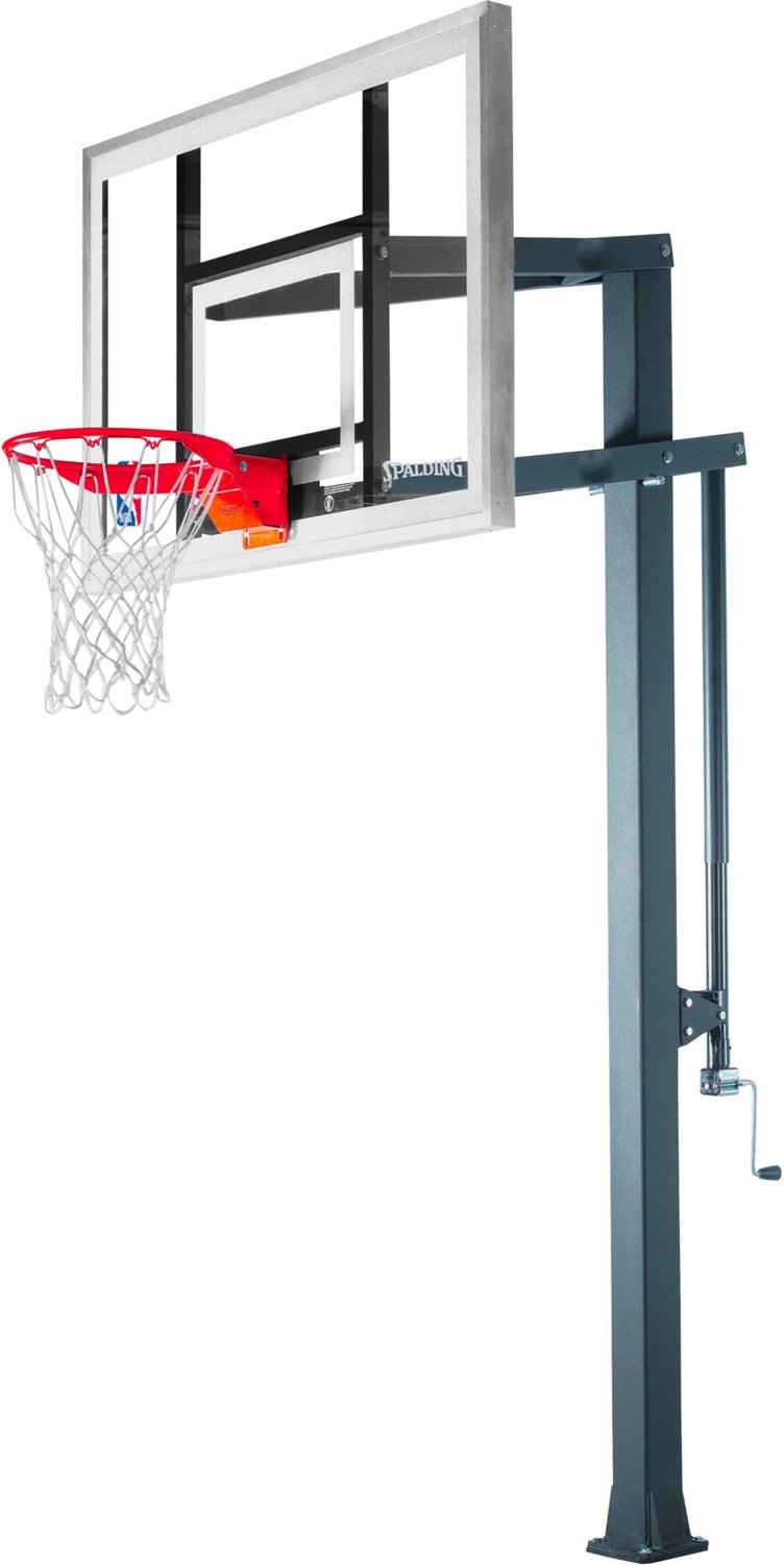 Spalding Arena Series II 60 in Glass InGround Basketball Hoop Academy