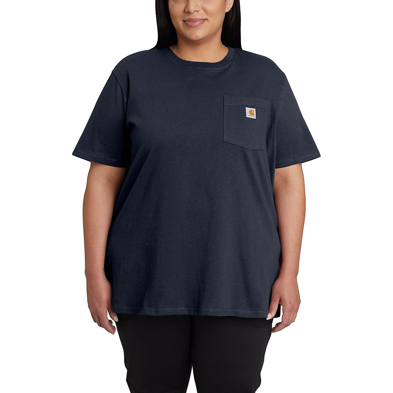 Carhartt Women's WK87 Workwear Pocket Plus Size T-shirt                                                                          - view number 1