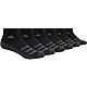 adidas Cushioned Angle Stripe Quarter Performance Socks 6 Pack                                                                   - view number 1 selected