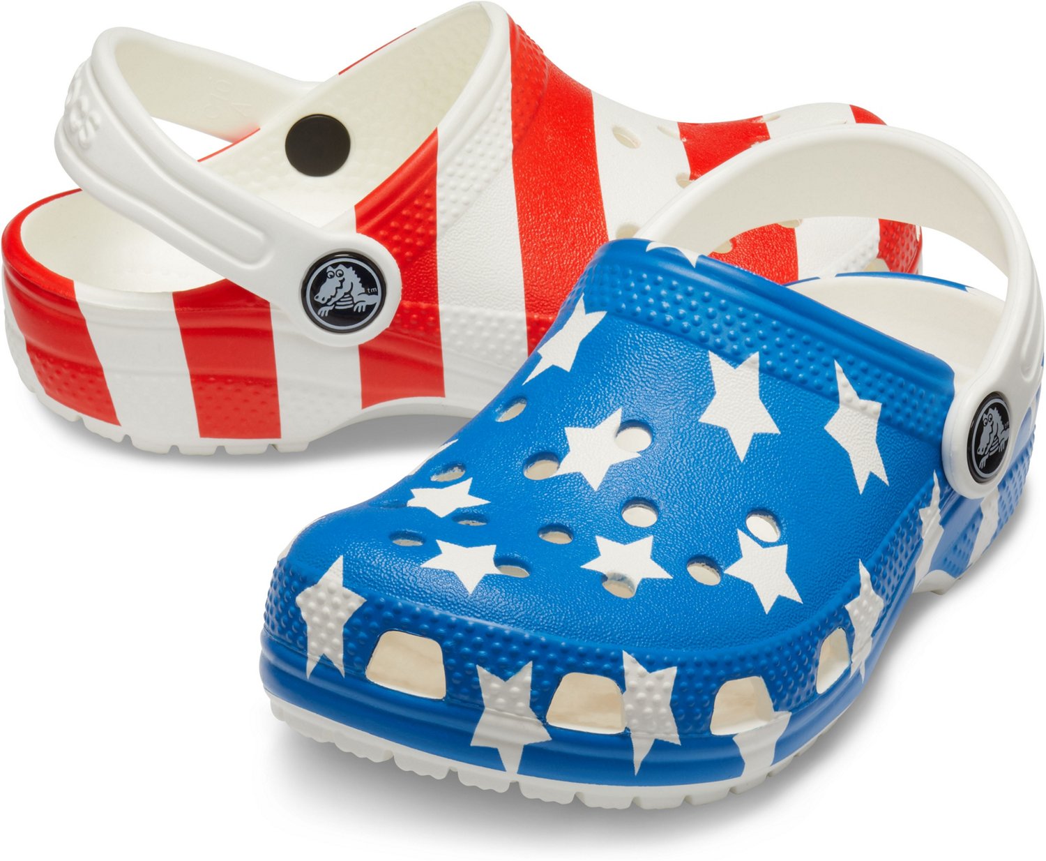 Crocs Kids' Classic American Flag Clogs                                                                                          - view number 3