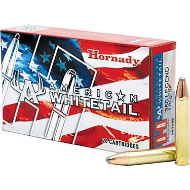 Hornady American Whitetail 350 Legend 170-Grain Interlock Rifle Ammunition - 20 Rounds