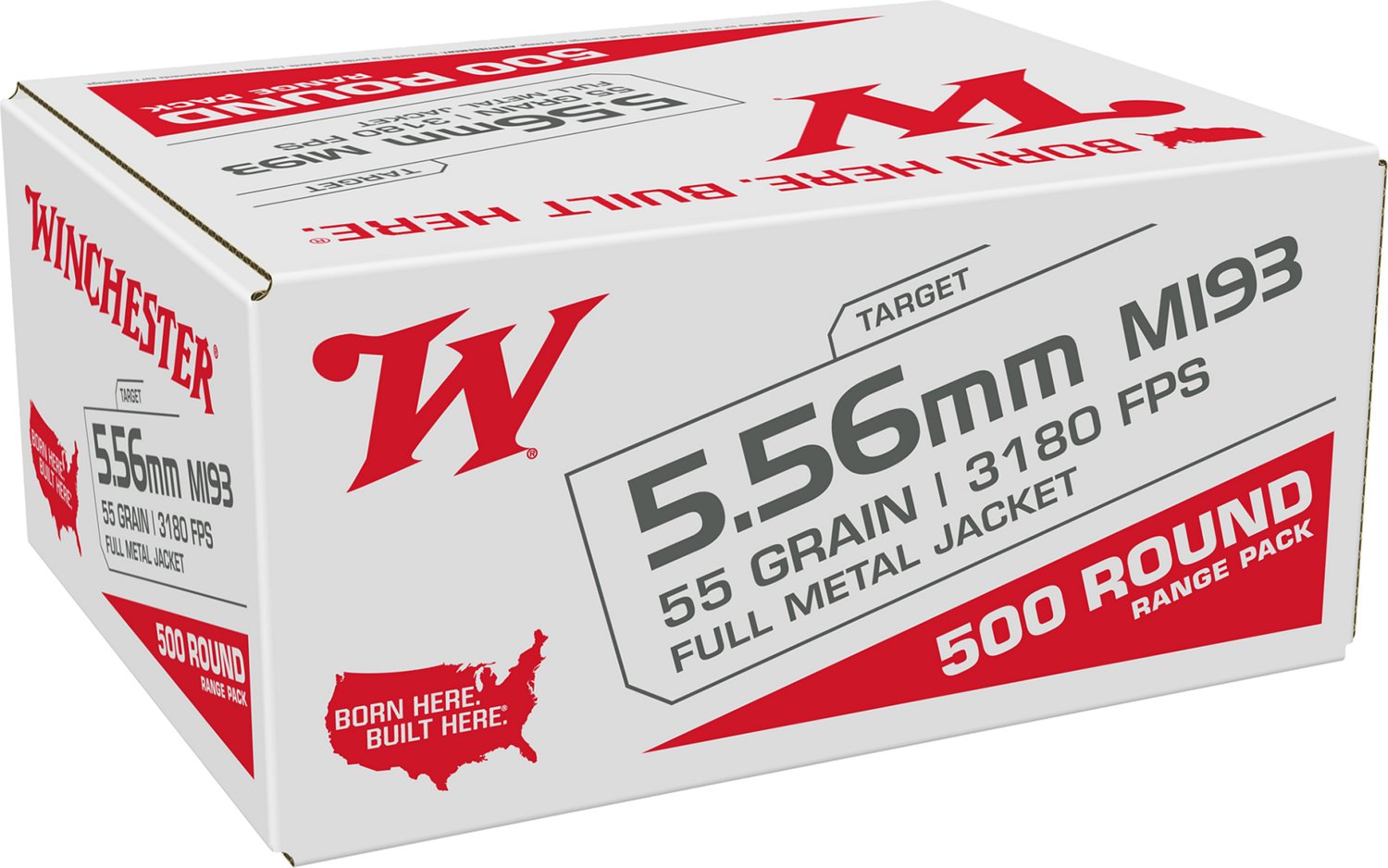 Winchester USA 5.56mm 55-Grain FMJ Ammunition                                                                                    - view number 1 selected