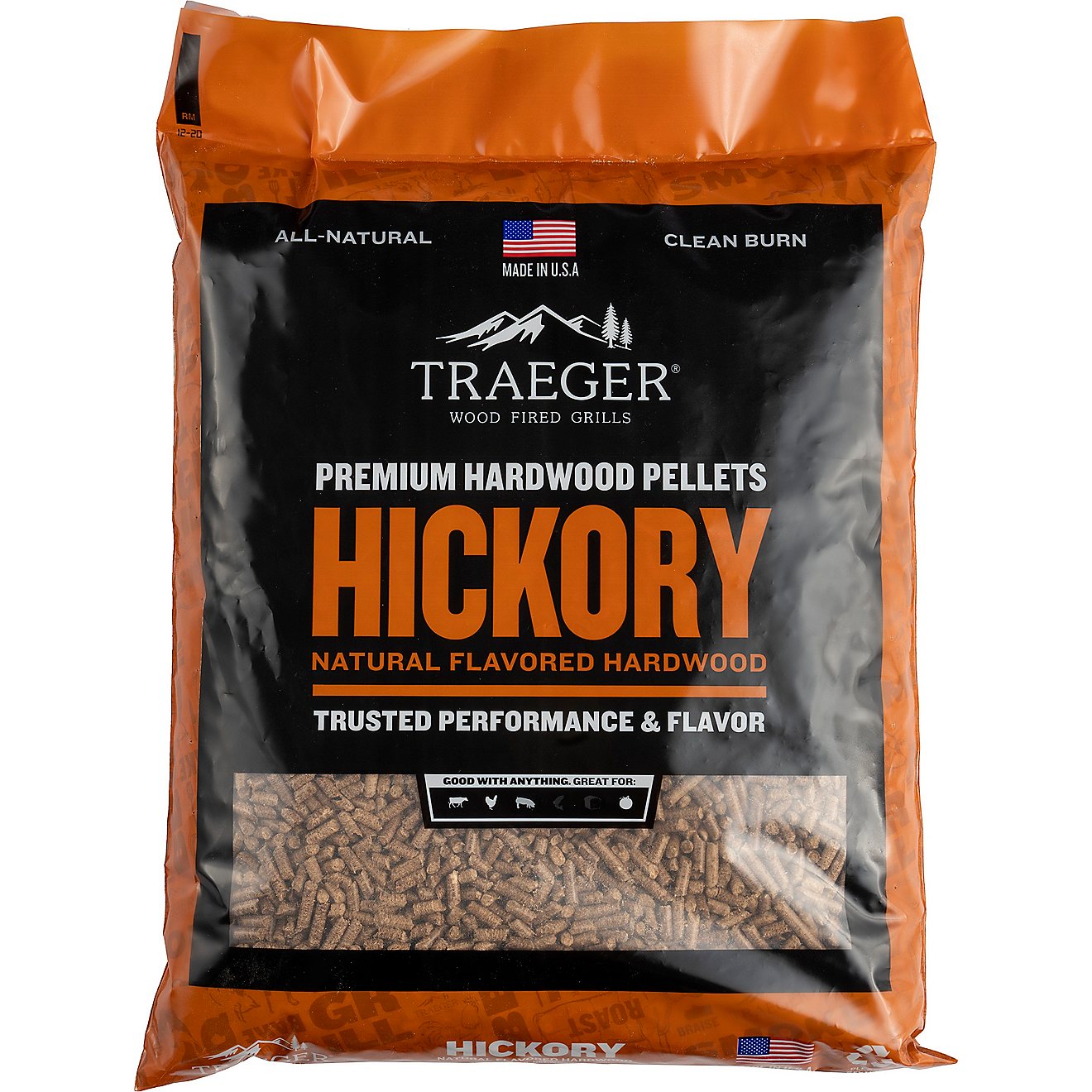 Traeger 20 lb Hickory Barbecue Wood Pellets                                                                                      - view number 1