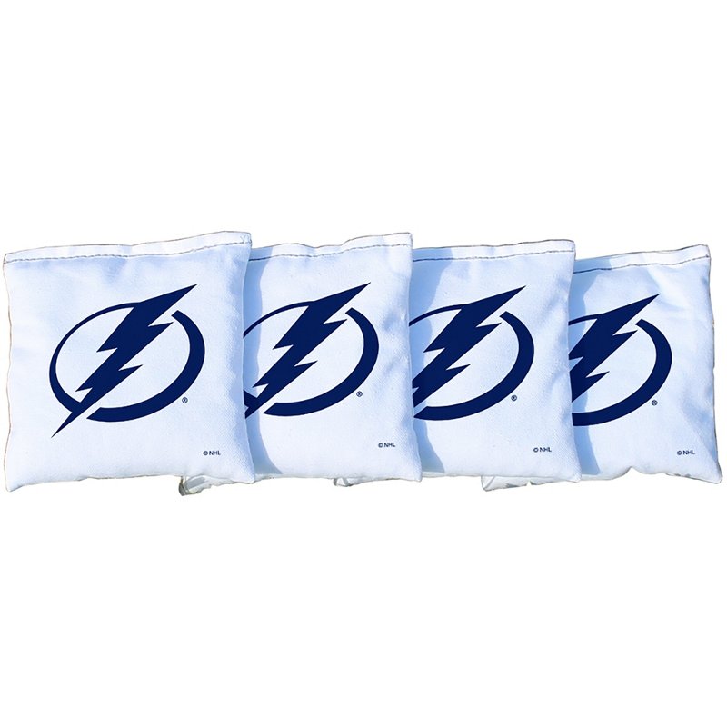 Victory Tailgate Tampa Bay Lightning Regulation Corn-Filled Cornhole Bags 4-Pack White - Outdoor Games at Academy Sports