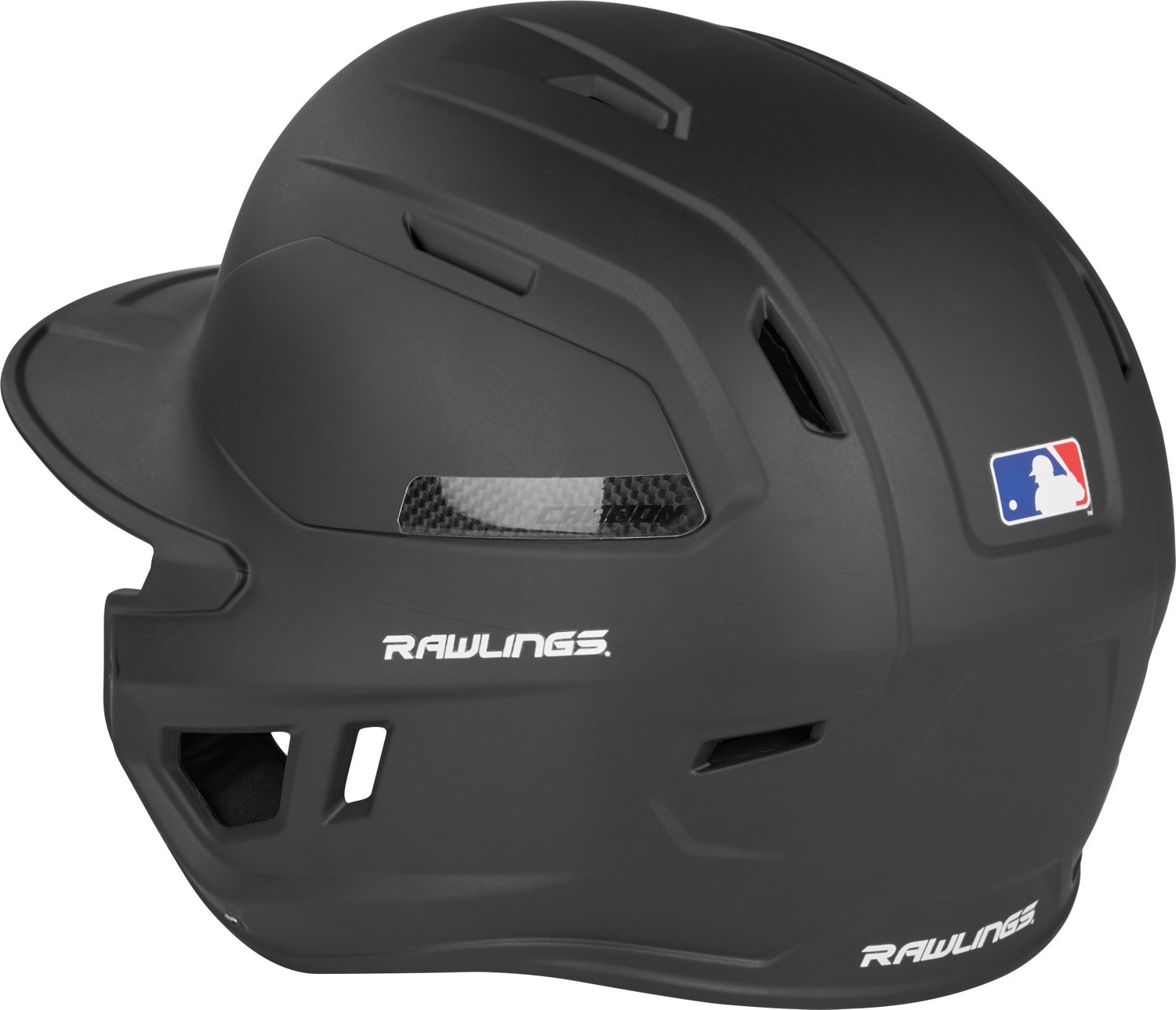 Rawlings Adults' Mach Carbon Batting Helmet                                                                                      - view number 7