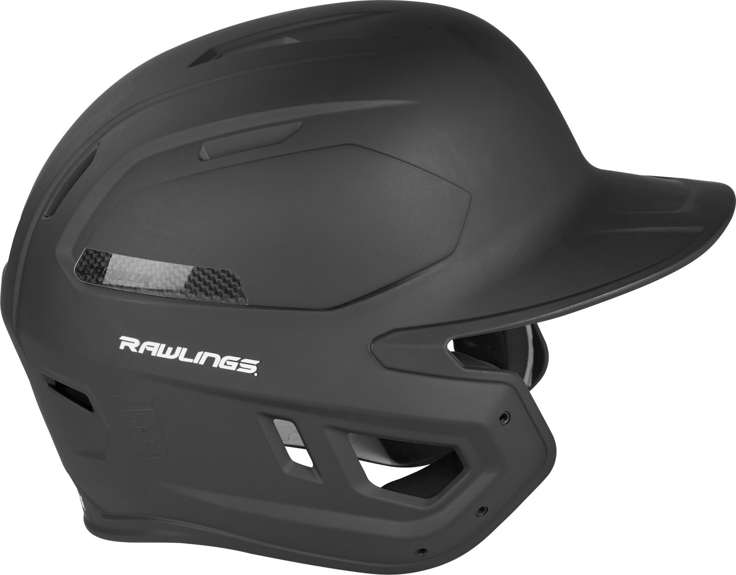 Rawlings Adults' Mach Carbon Batting Helmet                                                                                      - view number 4