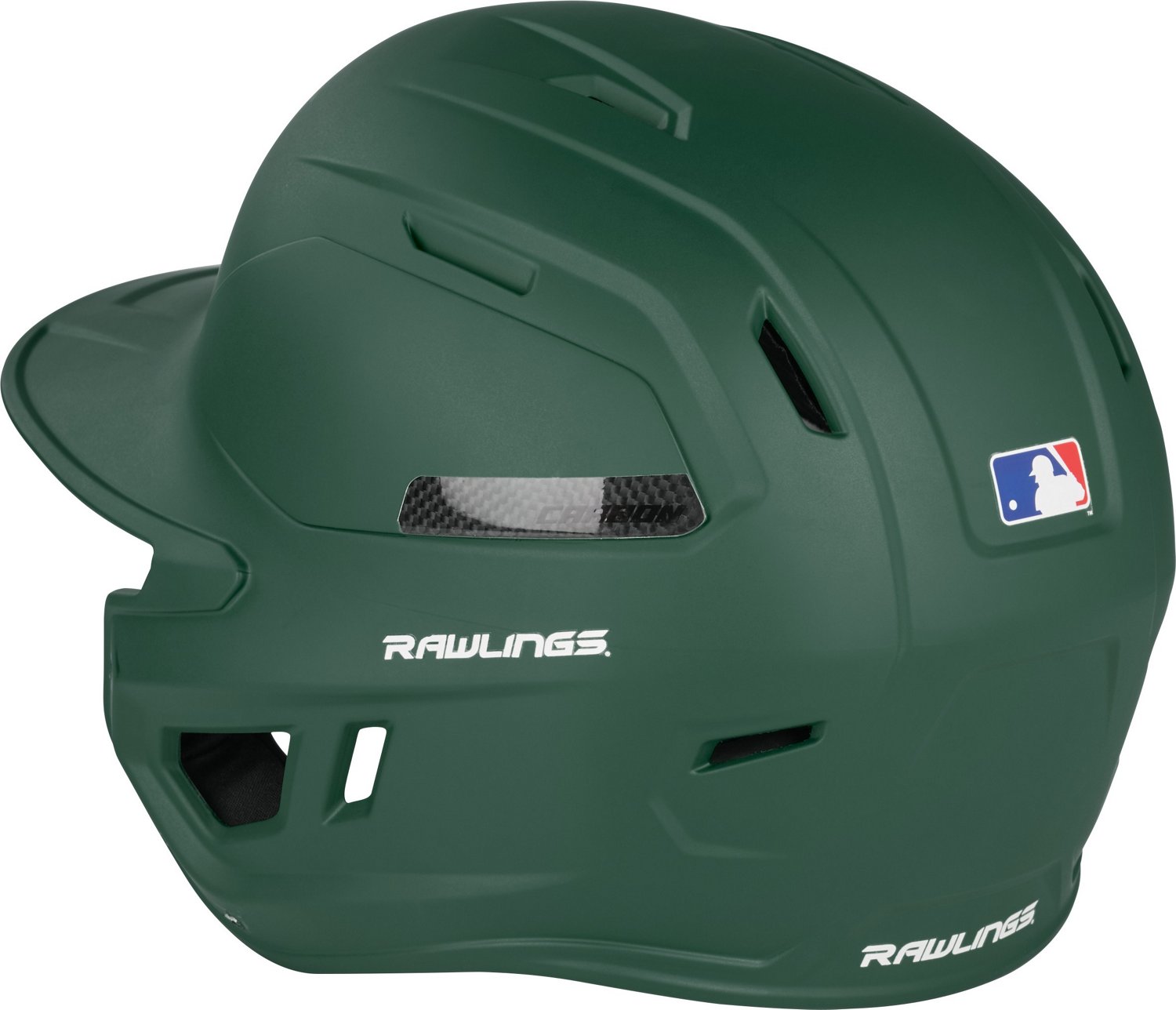 Rawlings Adults' Mach Carbon Batting Helmet                                                                                      - view number 7