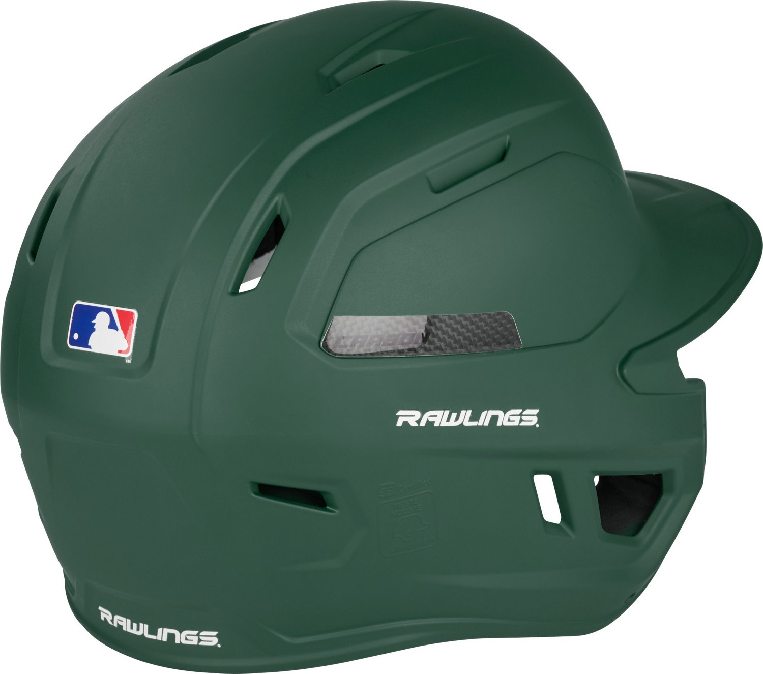 Rawlings Adults' Mach Carbon Batting Helmet                                                                                      - view number 8