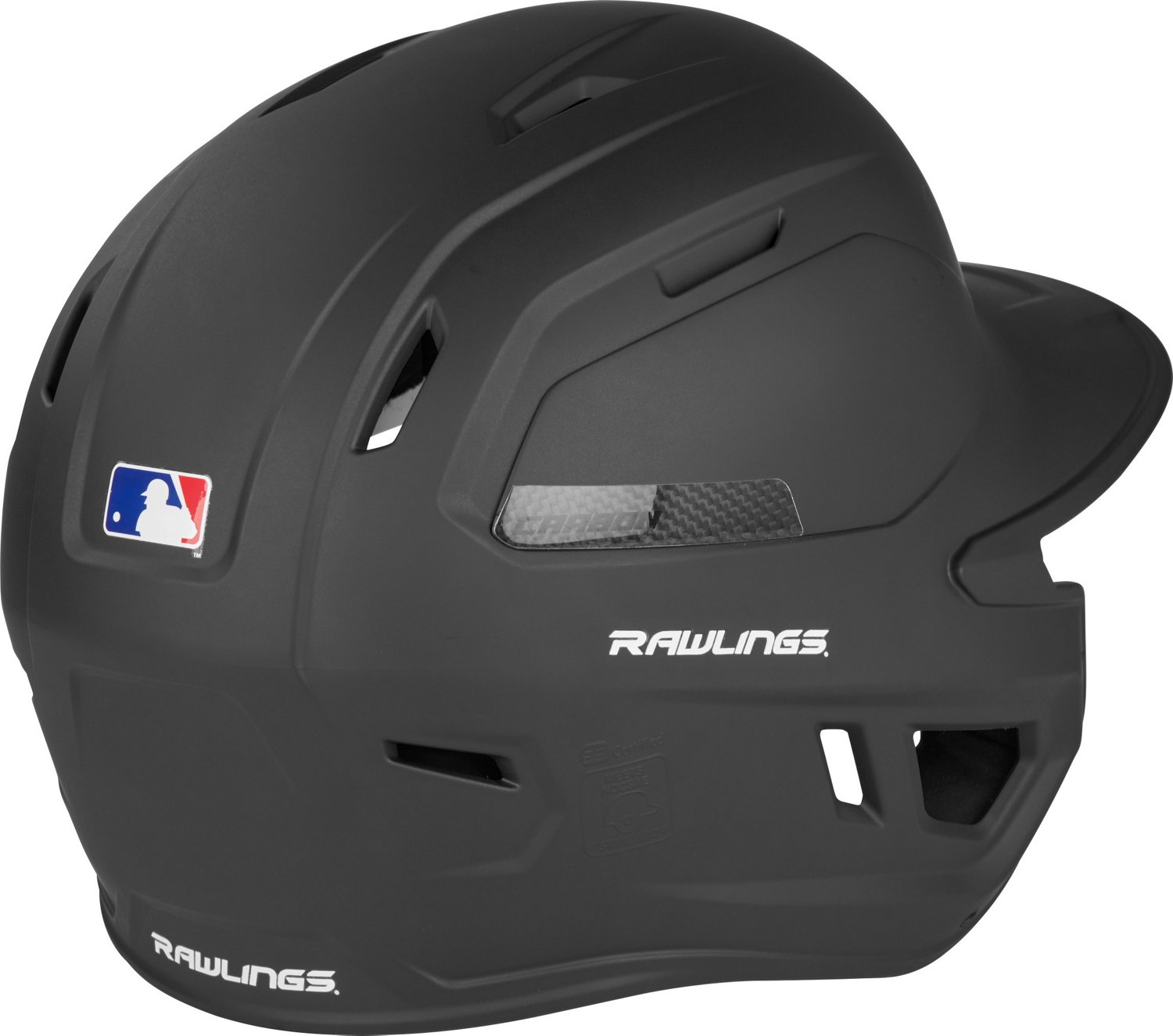 Rawlings Adults' Mach Carbon Batting Helmet                                                                                      - view number 8