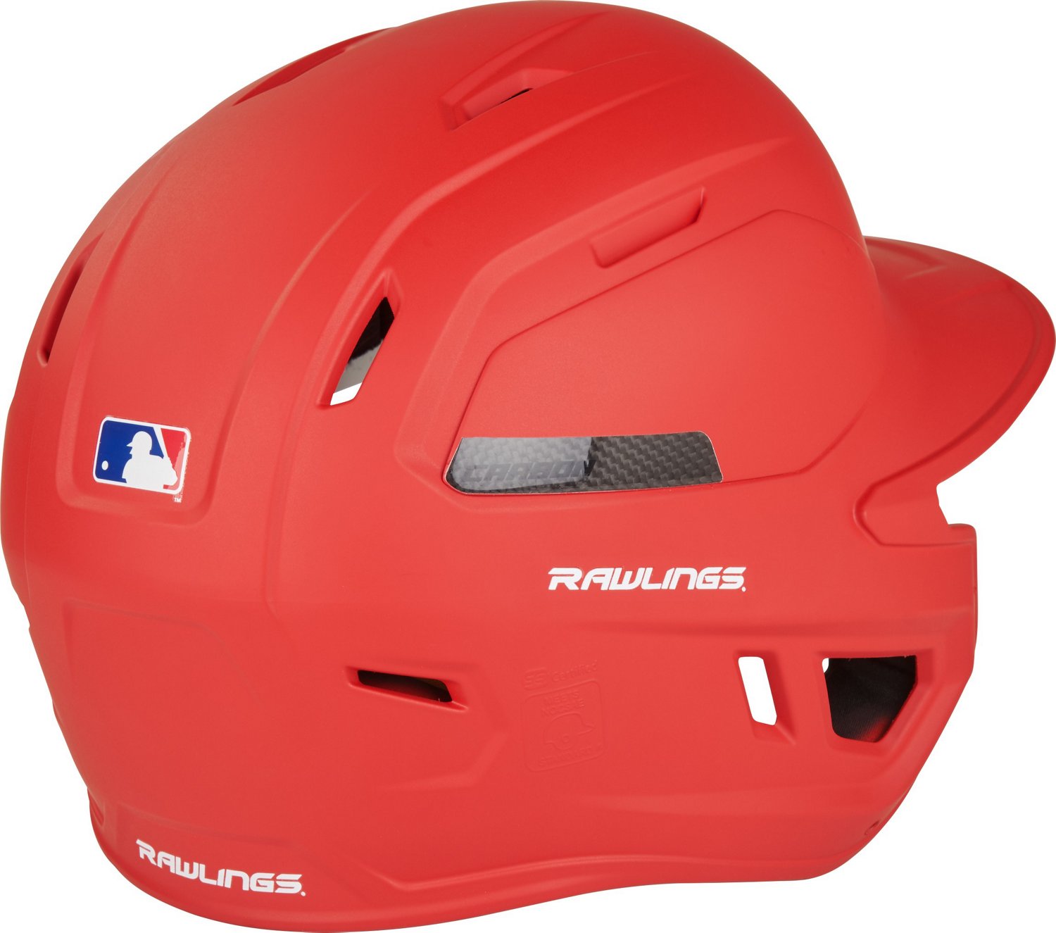 Rawlings Adults' Mach Carbon Batting Helmet                                                                                      - view number 8