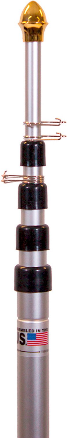 FlagpoleToGo 14 ft 4 in Telescopic Aluminum Flagpole Academy