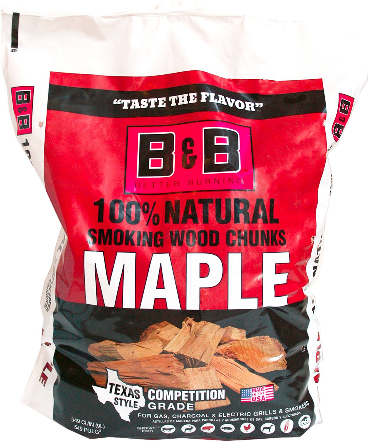 B&B 549 cu in Smoking Wood Chunks Academy