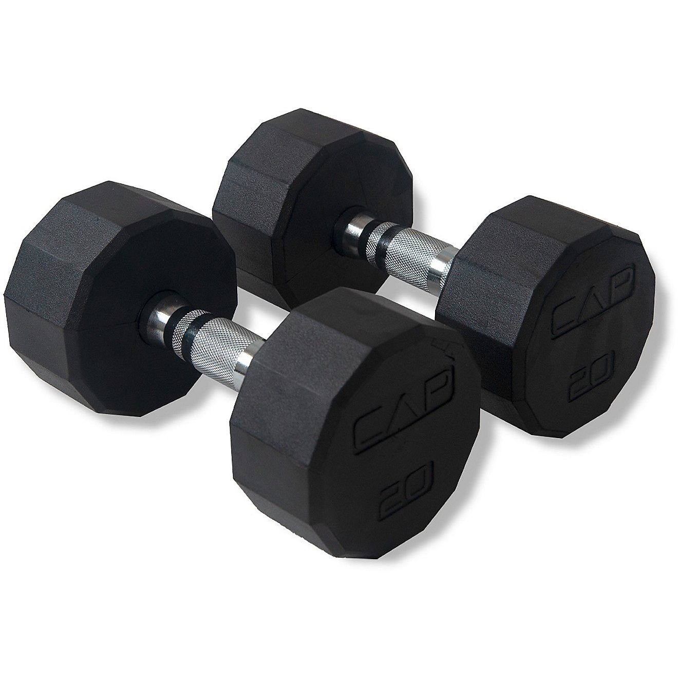 CAP 12-sided Coated Dumbbell Set with Storage Rack                                                                               - view number 3