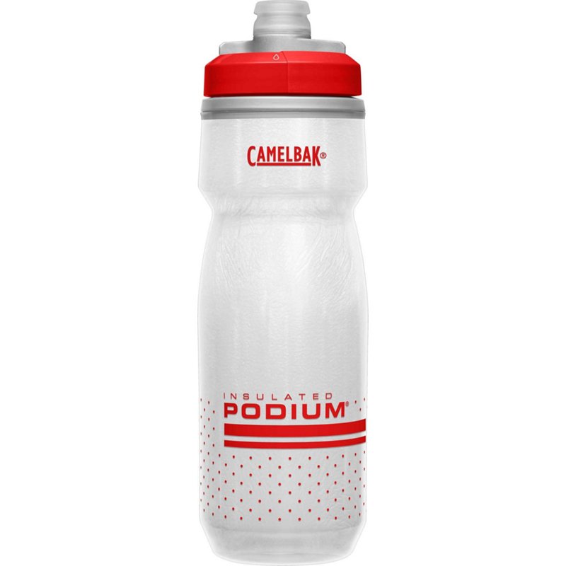 CamelBak Podium Chill 21 oz Insulated Bike Water Bottle White/Red - Bicycle Accessoriesories at Academy Sports