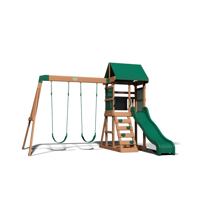 Backyard Discovery Buckley Hill Wooden Swing Set - Swing Sets/Bounce Houses at Academy Sports