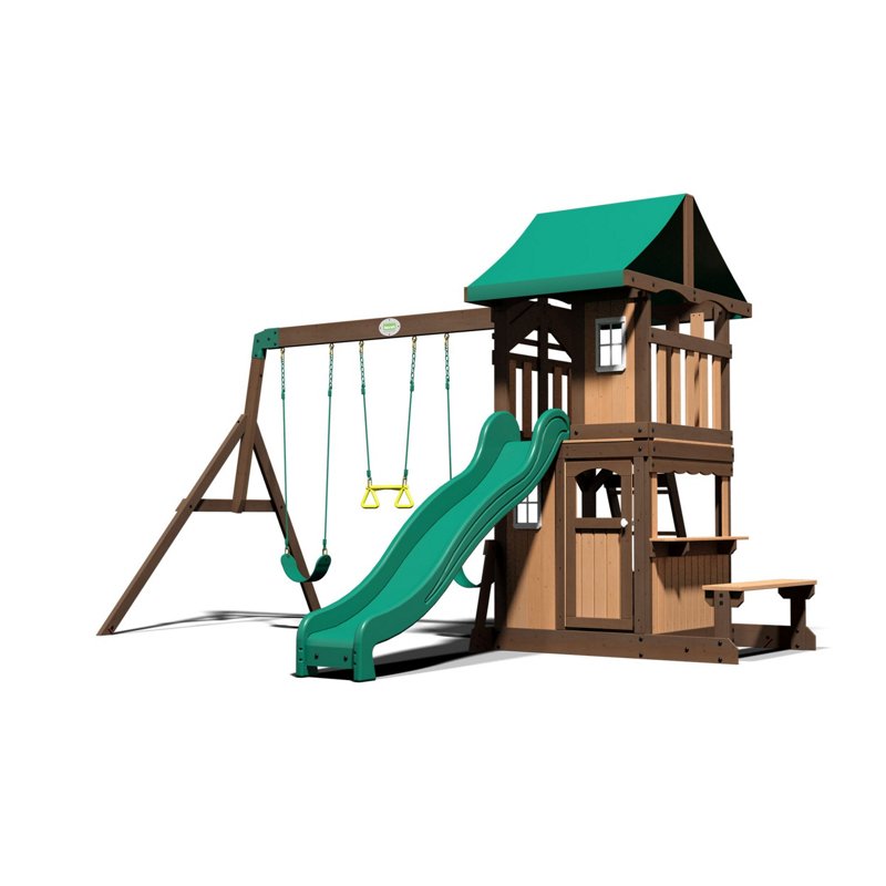 Backyard Discovery Lakewood Wooden Swing Set - Swing Sets/Bounce Houses at Academy Sports