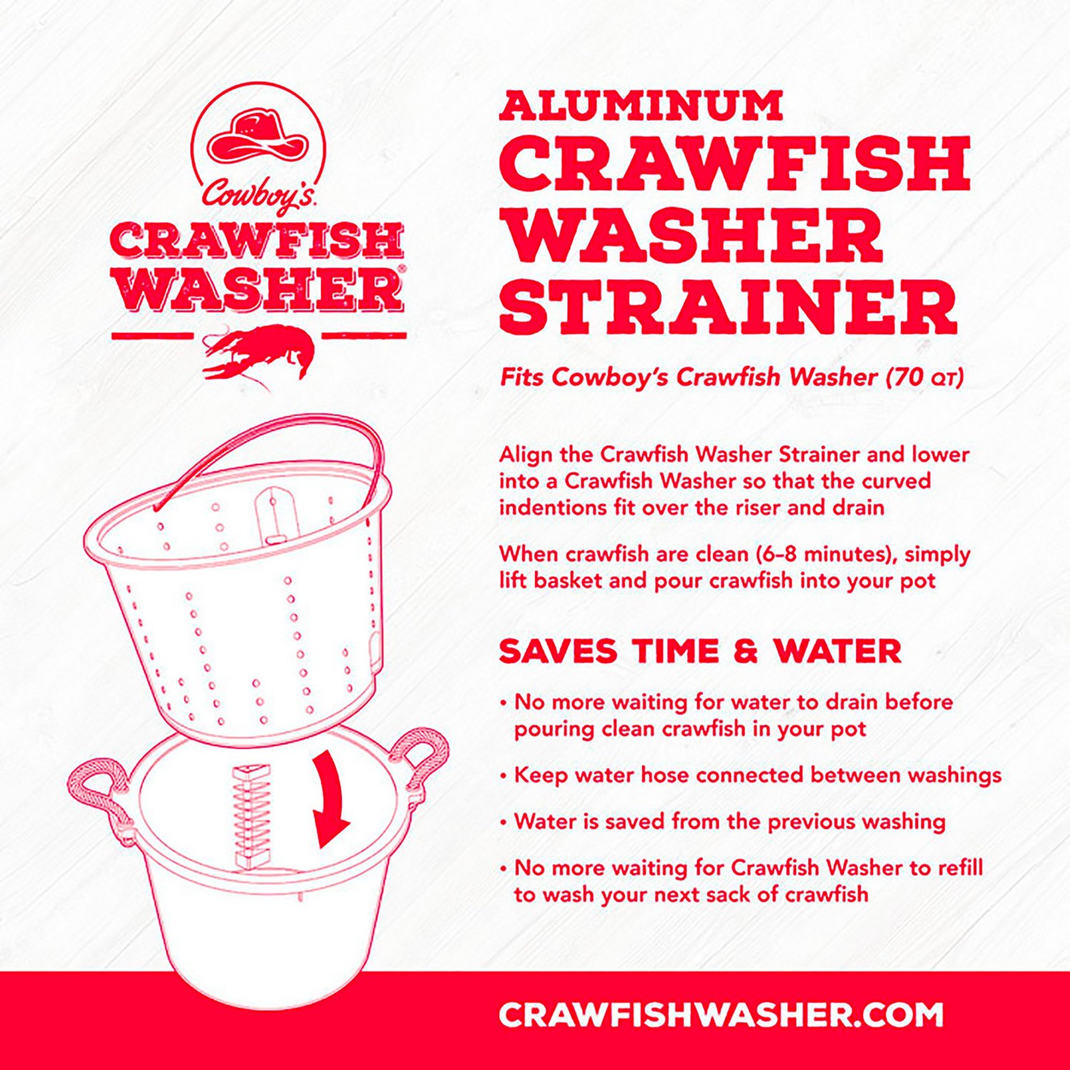 Cowboy's Crawfish Washer Basket                                                                                                  - view number 3
