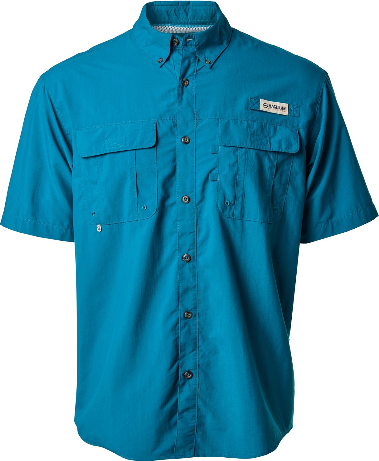 Chemise De Pêche Magellan Pour Homme – Bleu, Manches Courtes, Taille XL – Très Bon état