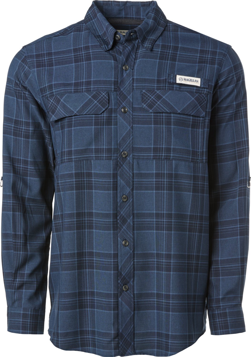 Magellan Outdoors Men's Barton Creek Outdoor Plaid Long Sleeve Shirt ...
