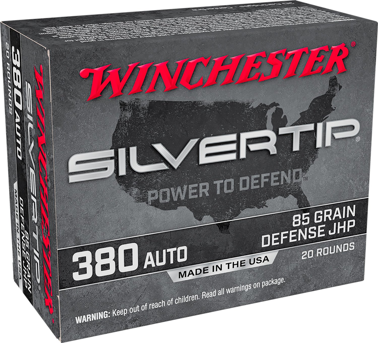 Winchester Silvertip 380 ACP 85-Grain Pistol Ammunition                                                                          - view number 1 selected