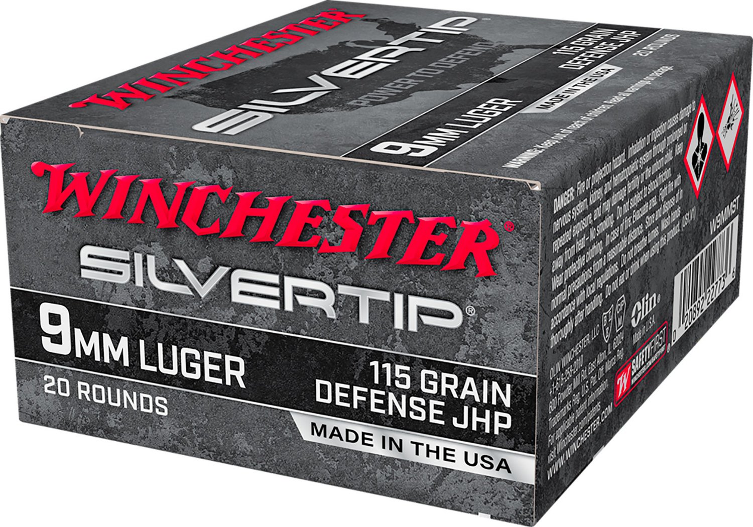 Winchester Silvertip 9mm Luger 115-Grain Pistol Ammunition                                                                       - view number 3