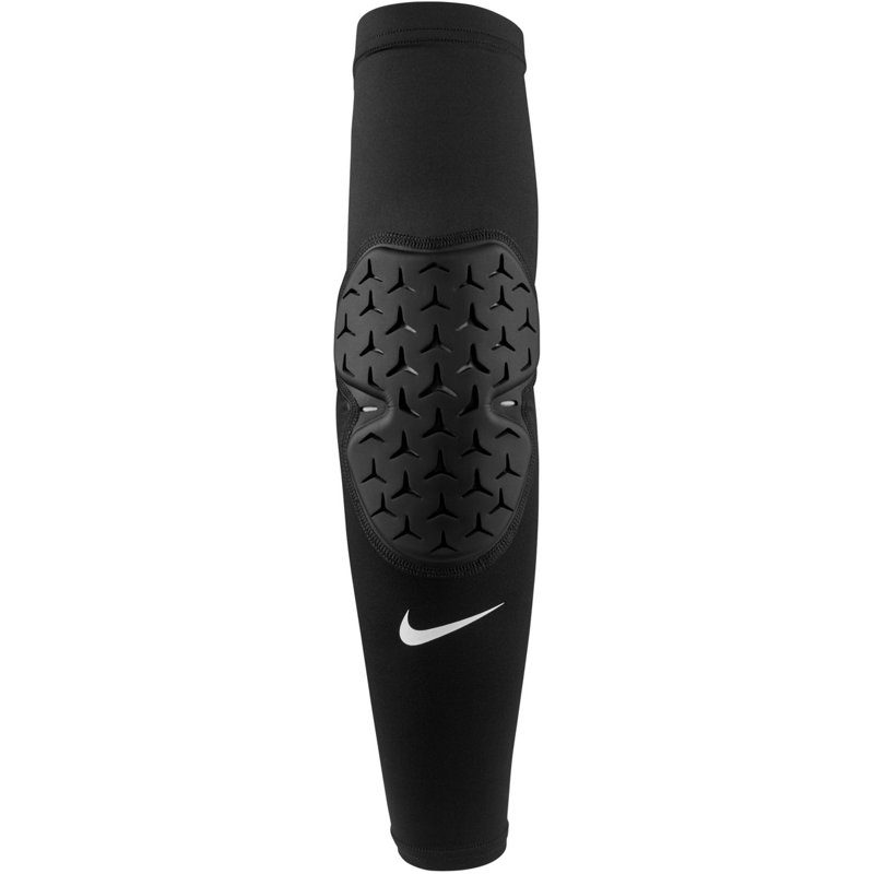 Nike Adults' Pro Strong Elbow Sleeve Black/White, Large/X-Large - Football Equipment at Academy Sports