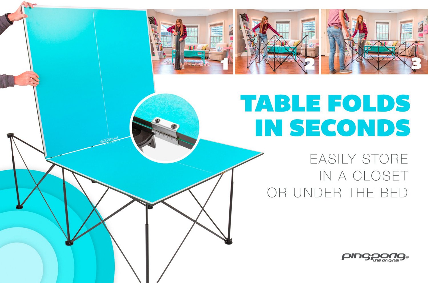 6-ft Pop Up Ping Pong Table                                                                                                      - view number 2