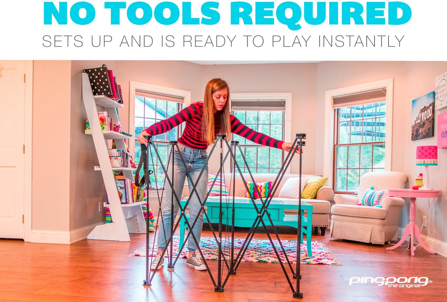 6ft Pop Up Ping Pong Table Academy