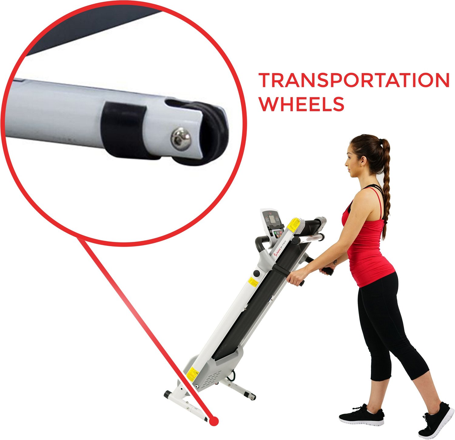 Sunny Health & Fitness Easy Assembly Folding Treadmill - view number 6