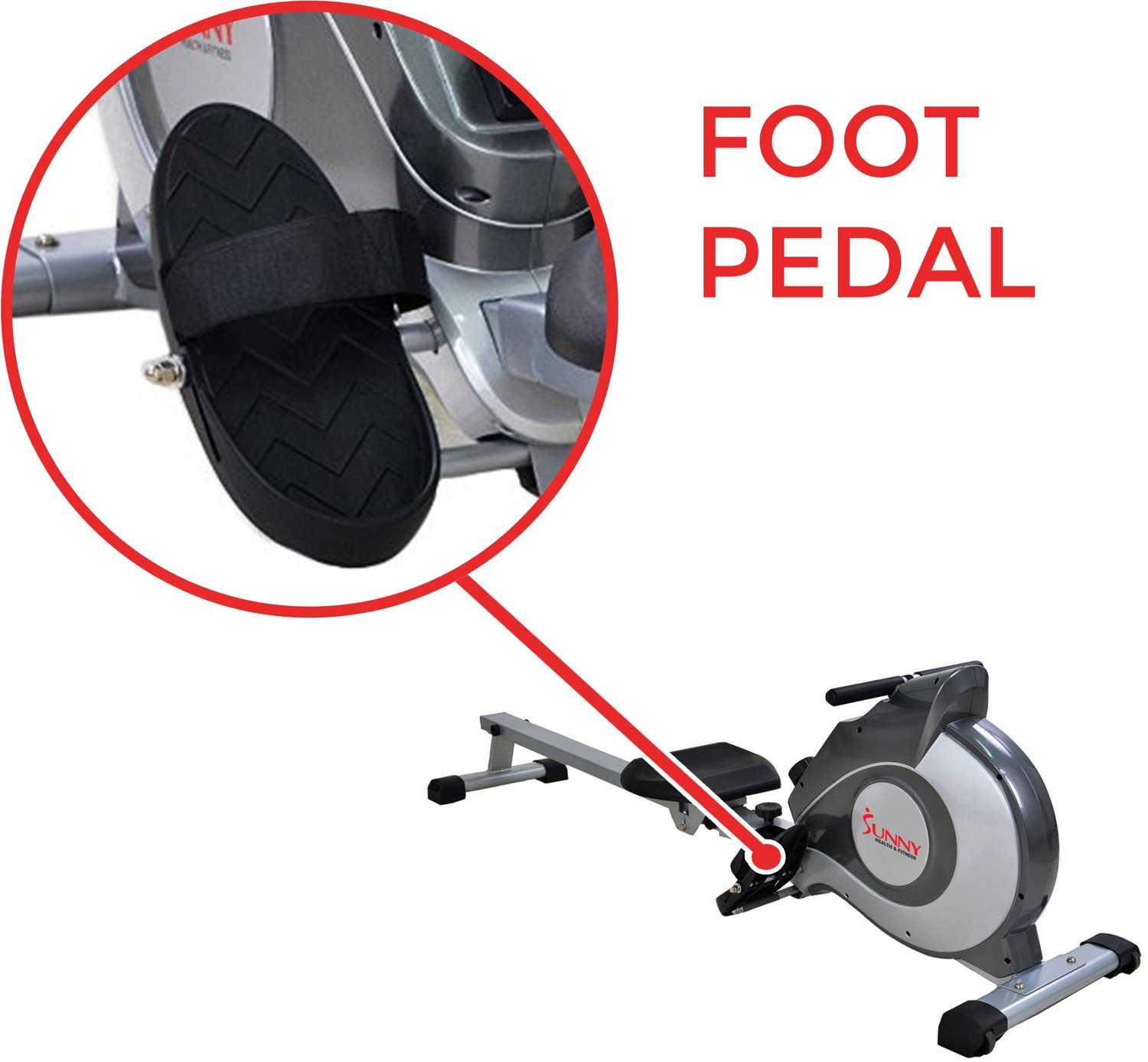Sunny Health & Fitness Magnetic Rowing Machine - view number 3