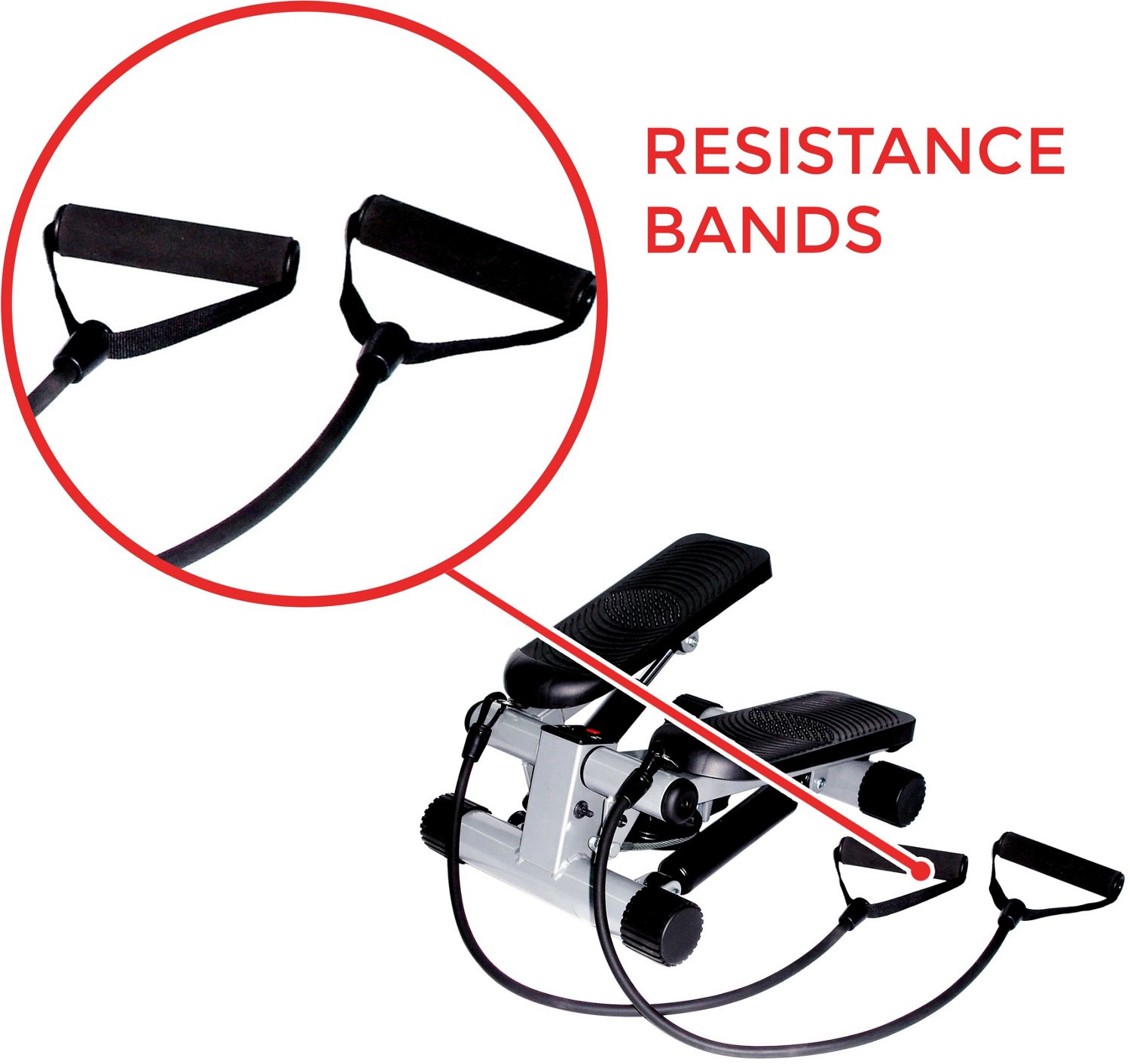 Sunny Health & Fitness Mini Stepper with Bands - view number 4