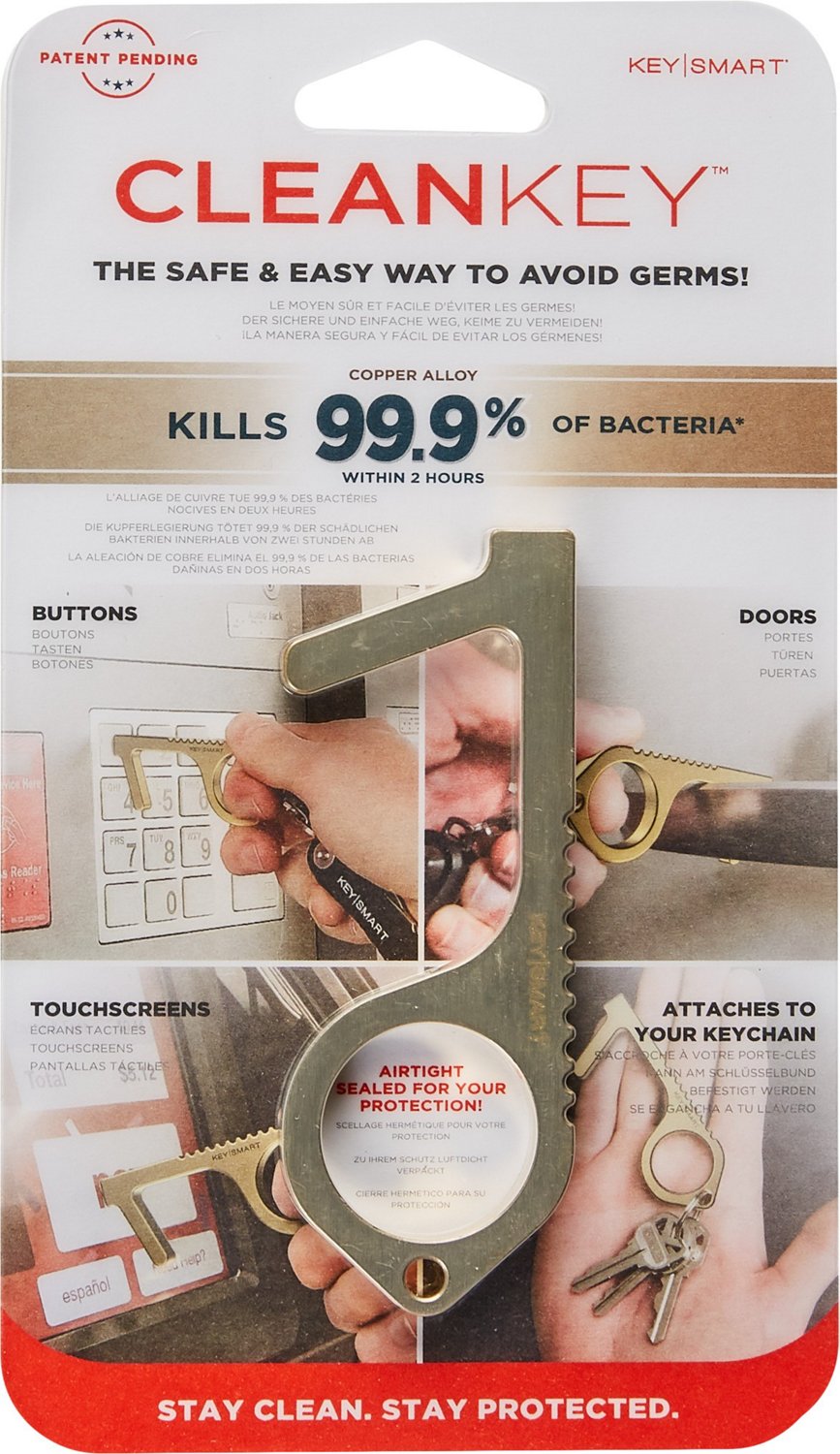 KeySmart CleanKey Brass Hand Tool Academy