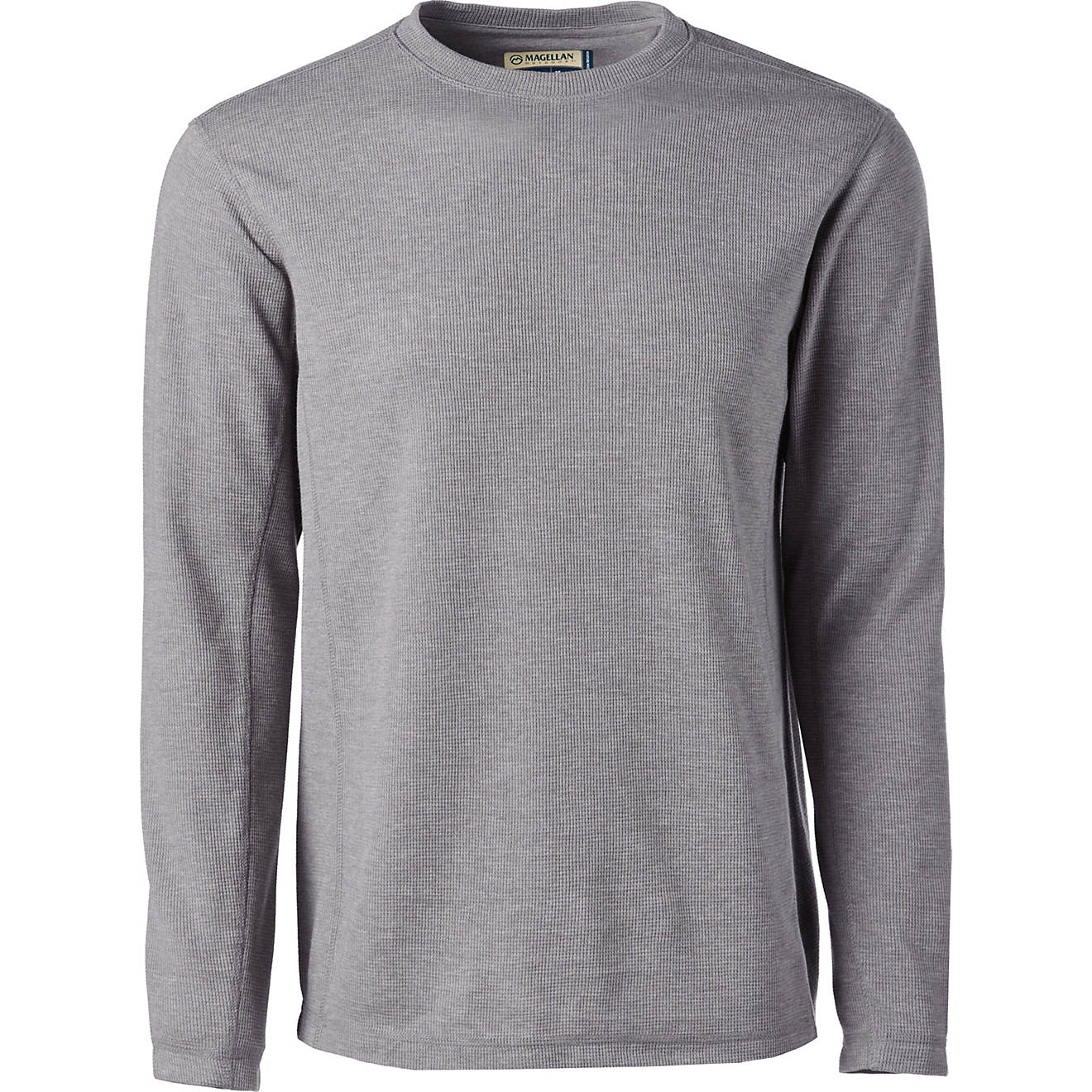 Magellan Outdoors Men's Base Camp Thermal Heathered Long Sleeve Crew Top                                                         - view number 1