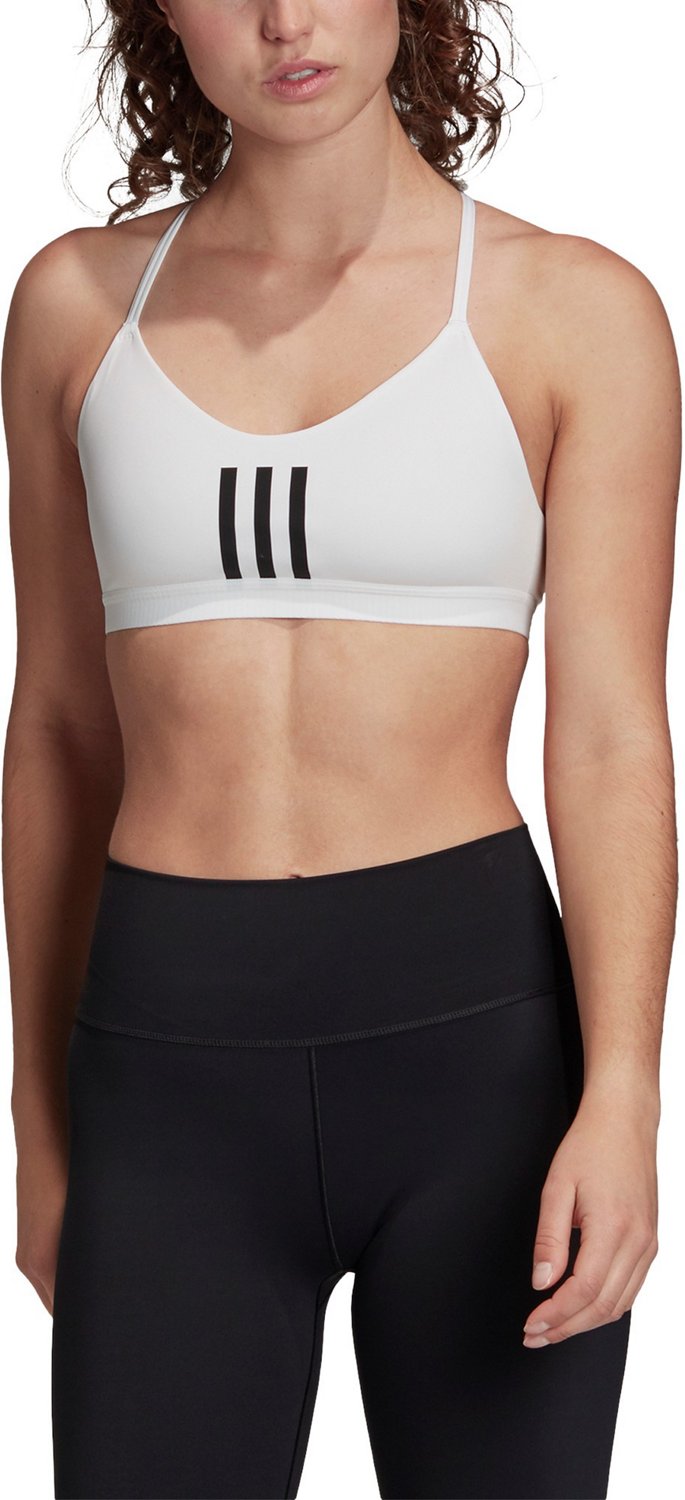 adidas Women's All Me 3-Stripes Mesh Sports Bra