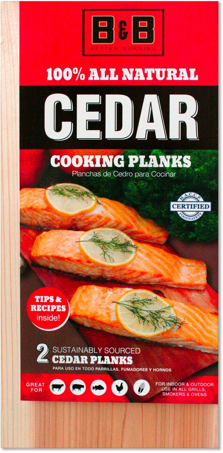 B&B Cedar Cooking Planks 2Pack Academy