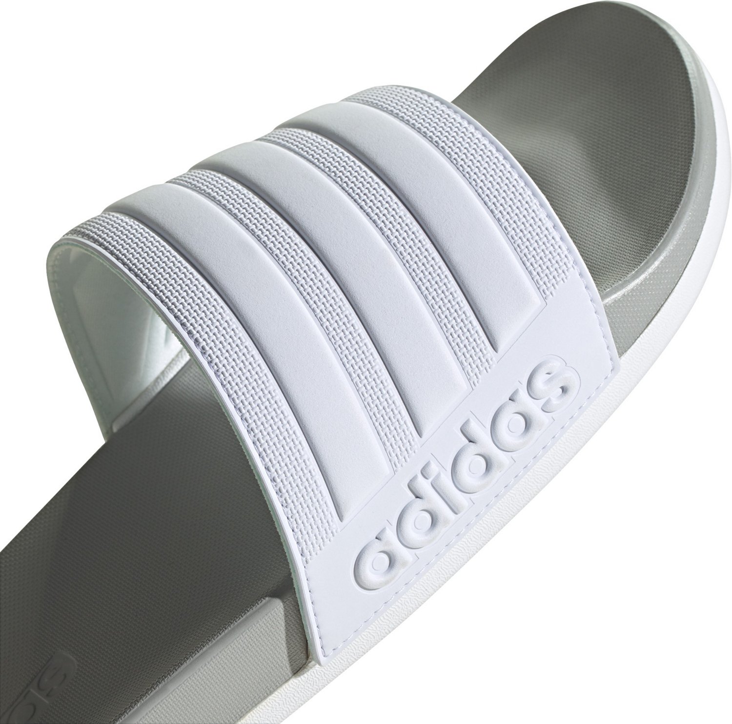 adidas Men's Adilette Cloudfoam Plus Swim Slides                                                                                 - view number 5