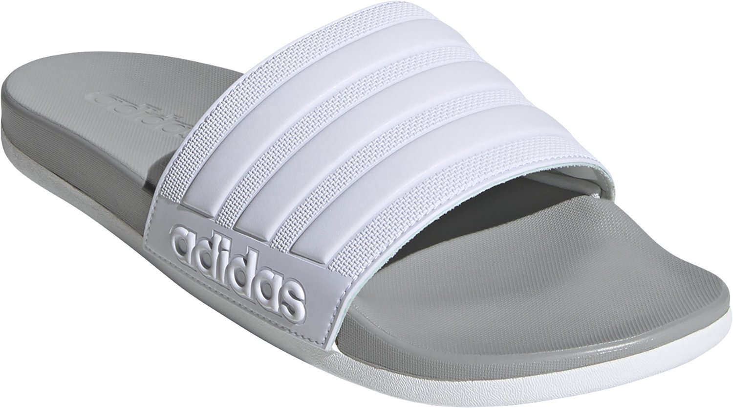 adidas Men's Adilette Cloudfoam Plus Swim Slides                                                                                 - view number 2