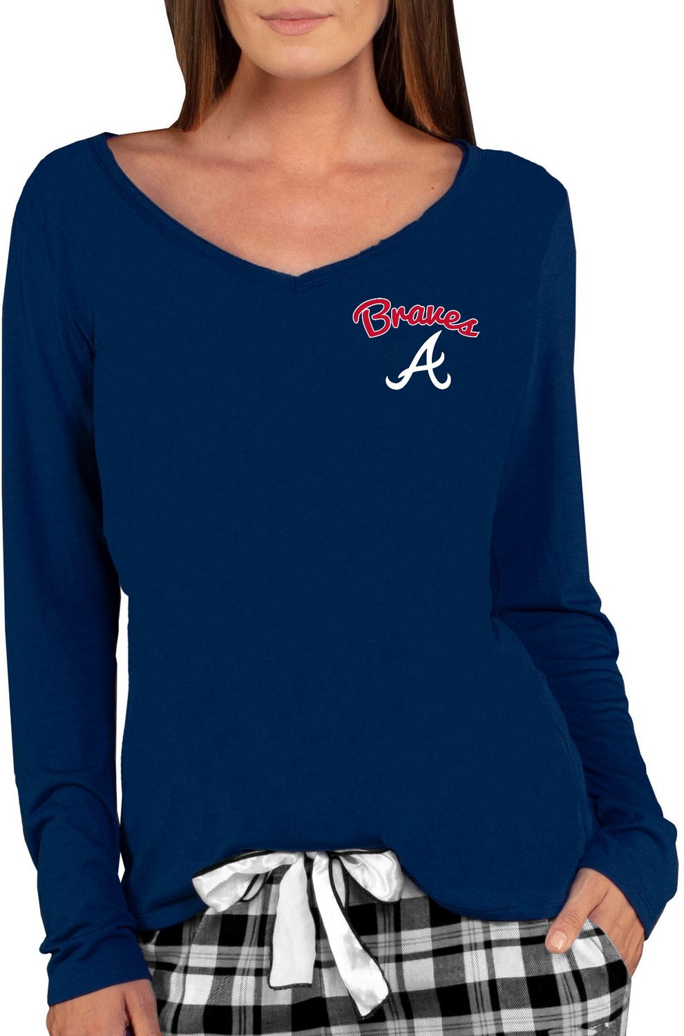 Concepts Sport Women's Atlanta Braves Marathon T-Shirt