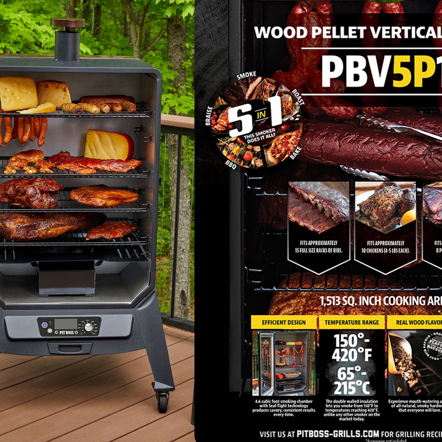 Pit Boss 5 Series Vertical Pellet Smoker Academy