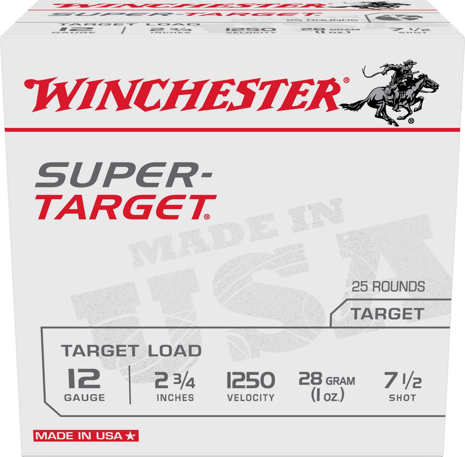 250 Round Case - 12 Gauge 2.75 Inch 1.25 Ounce Number 5 Shot Winchester  Super X High Brass Ammo - X125