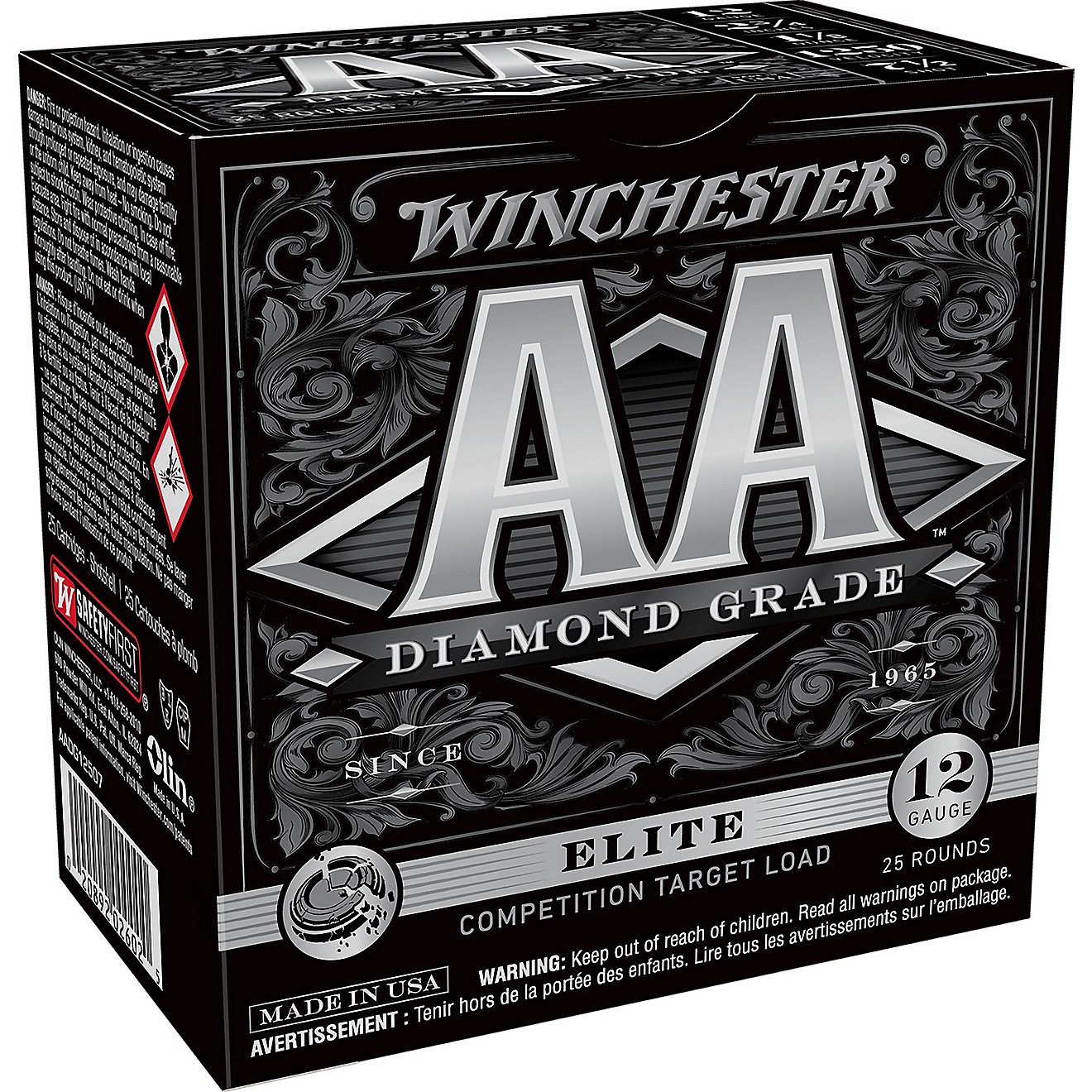 Winchester AA Diamond Grade 12 Gauge Shotshells - 25 Rounds                                                                      - view number 1