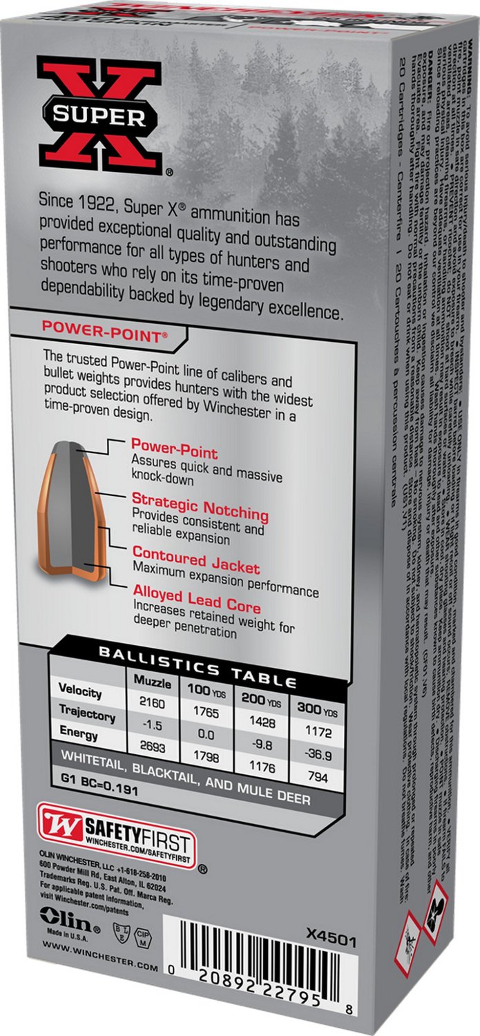 Winchester Super X .450 Bushmaster 260-Grain Rifle Ammunition - view number 2