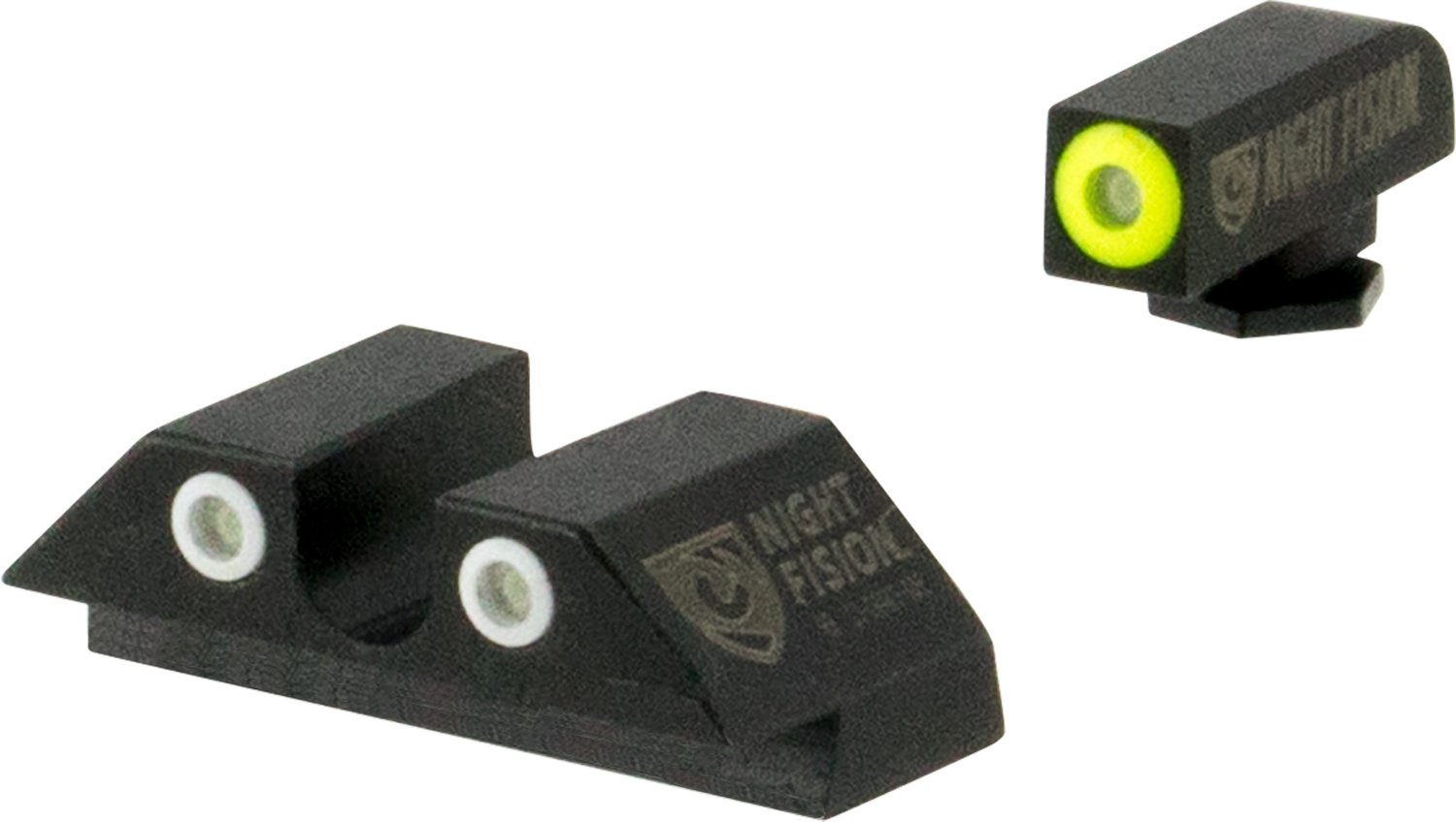 Night Fision Set Square Front and UNotch Rear Sight Set Academy