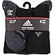 adidas Youth Cushioned Angle Stripe Crew Socks 6-Pack                                                                            - view number 3 image