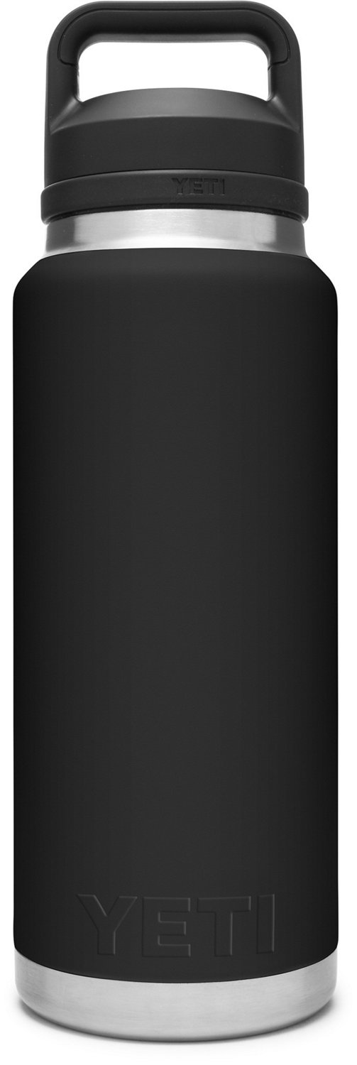 Black Insulated 36oz Protein Shaker Bottle