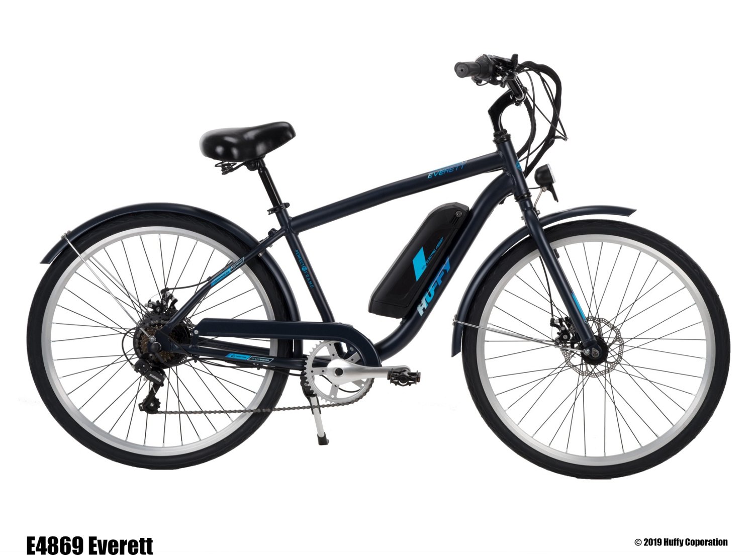 Huffy Men's Everett 27.5 in 7-Speed Electric Mountain Bike
