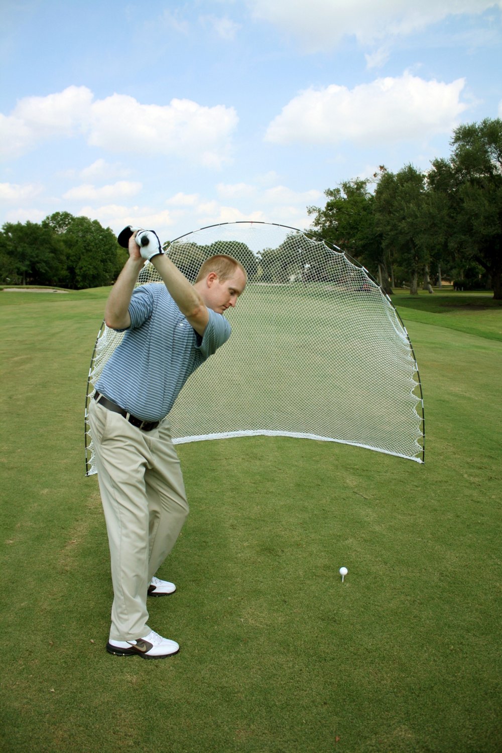 tour motion golf net assembly